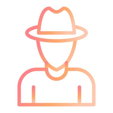 Kâşif. Web simgesi basit illüstrasyon 