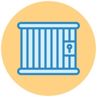 Hapis. Web simgesi basit illüstrasyon