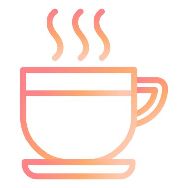 Çay fincanı. Web simgesi basit illüstrasyon 