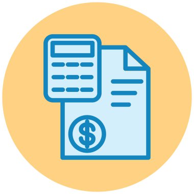 iş ve finans satırı vektör simgesi