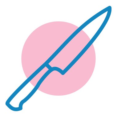 Bıçak. Web simgesi basit illüstrasyon