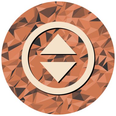 Düğme modern simgesinin vektör illüstrasyonu