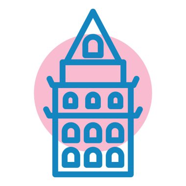 Bina. Web simgesi basit tasarım