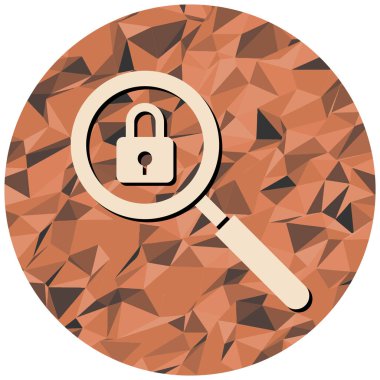 asma kilit ikon vektör çizimi