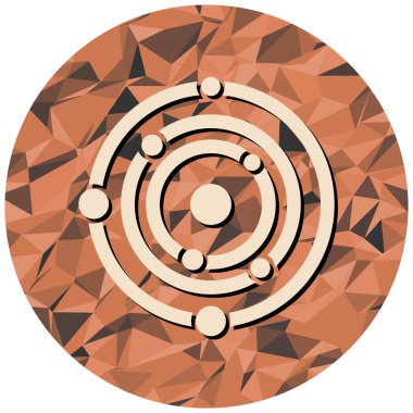 Galaksi simgesinin vektör illüstrasyonu