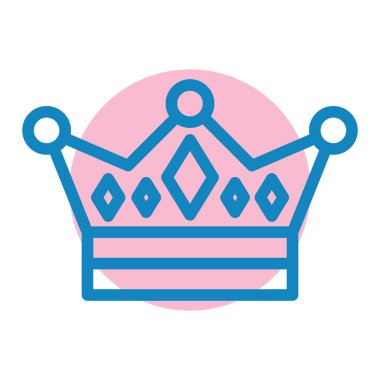 taç simgesi vektör illüstrasyonu