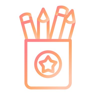 Kalem tutacağı. Web simgesi basit illüstrasyon 