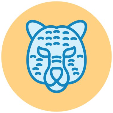 Kaplan. Web simgesi basit illüstrasyon