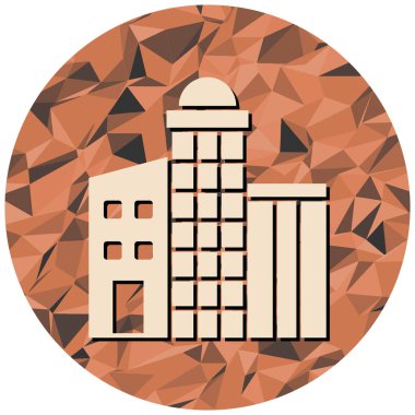 Modern simge işaretinin vektör illüstrasyonu.