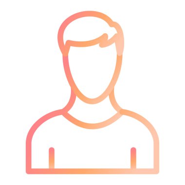 Adamım. Web simgesi basit illüstrasyon 