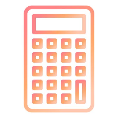 hesap makinesi modern simge vektör çizimi 