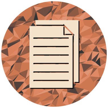 belge simgesi, vektör çizimi