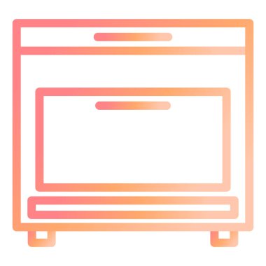 fırın modern simge vektör illüstrasyonu 