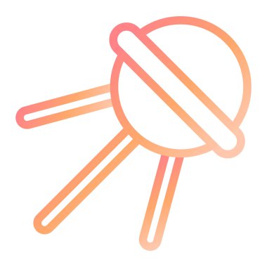 Sputnik. Web simgesi basit illüstrasyon 