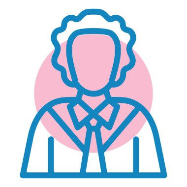 Adamım. Web simgesi basit illüstrasyon