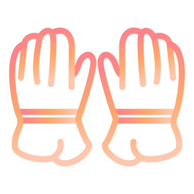 Hokey Eldivenleri modern ikon vektör resimlemesi 