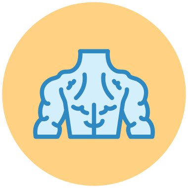 İnsan sırtı. Web simgesi