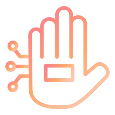 Kablolu Eldivenler modern simge vektör çizimi 