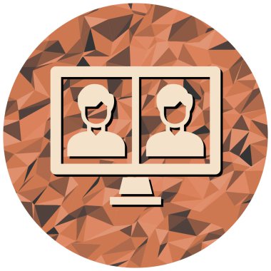 kullanıcı arayüzü simgesi. Web için dizüstü bilgisayar vektör simgelerinin düz çizimi