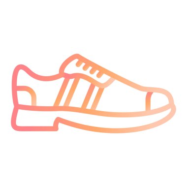Sneakers modern simge vektör illüstrasyonu 