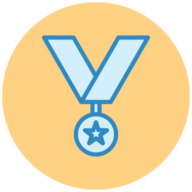 Madalya. Web simgesi basit illüstrasyon