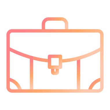 Çanta. Web simgesi basit illüstrasyon 