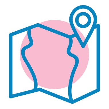 Harita iğnesi. Web simgesi