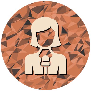 kadın simgesi, vektör illüstrasyonu basit tasarım