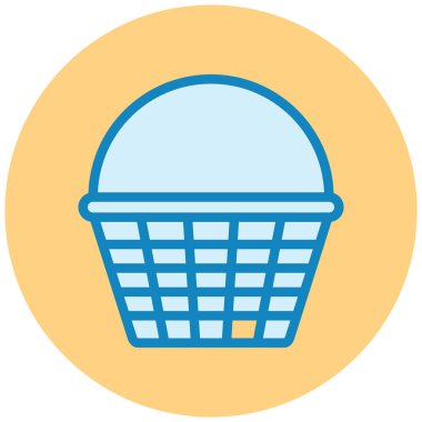 Sepet. Web simgesi basit illüstrasyon