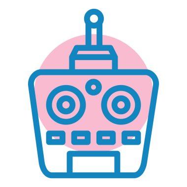 robot. Web simgesi basit illüstrasyon