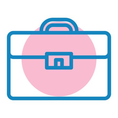 evrak çantası simgesi, vektör illüstrasyonu