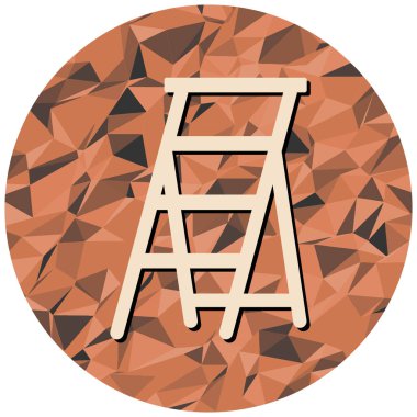 merdiven simgesi, vektör illüstrasyonu basit tasarım