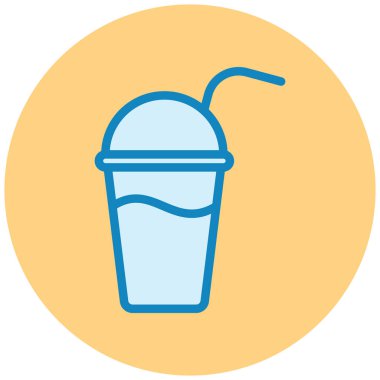 Kokteyl. Web simgesi basit illüstrasyon