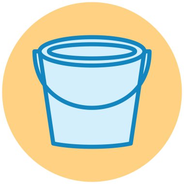 Kova. Web simgesi basit illüstrasyon