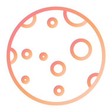 ay simge, basit vektör çizim