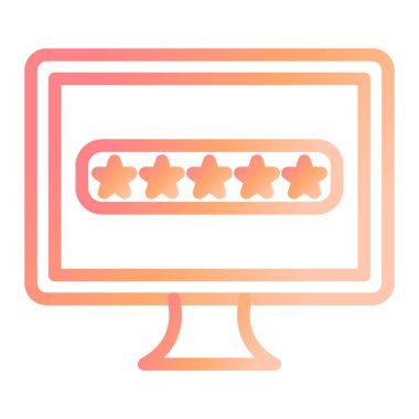 Müşteri İnceleme simgesi. Seo 'nun vektör illüstrasyonu