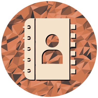 notebook icon. flat design style
