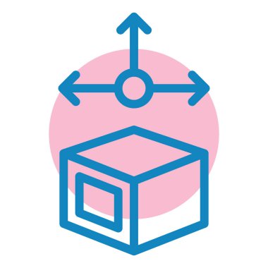 Kutu. Web simgesi basit illüstrasyon