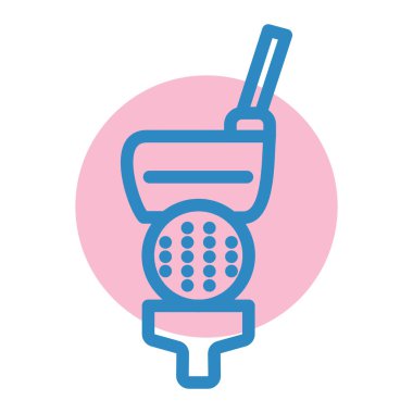 Golf topu ikonu vektör illüstrasyonu