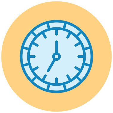 Saat. Web simgesi basit illüstrasyon