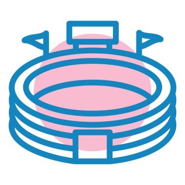 Bir spor simgesinin vektör illüstrasyonu