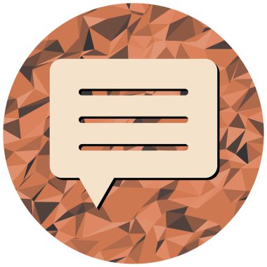 Konuş. Web simgesi basit illüstrasyon