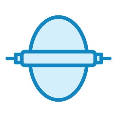 Yumurta simgesi, vektör illüstrasyonu basit tasarım