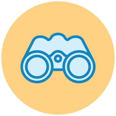 Dürbün. Web simgesi basit illüstrasyon