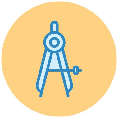 Pusula. Web simgesi basit illüstrasyon