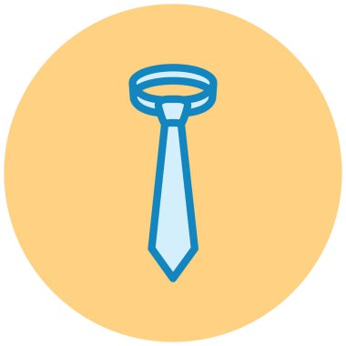 Kravat. Web simgesi basit illüstrasyon