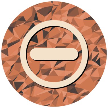 Modern düğme simgesinin vektör çizimi