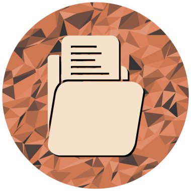 Dosya simgesinin vektör illüstrasyonu