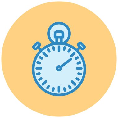 Kronometre Web simgesi basit illüstrasyon