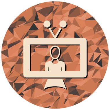 Video kamera simgesi. Web tasarımı için dizüstü bilgisayar vektör simgelerinin düz çizimi